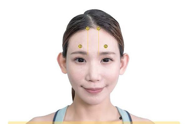 抬頭紋按摩去除圖解 按摩10分鐘即可 抬頭紋按摩去除圖解 按摩10分鐘即可