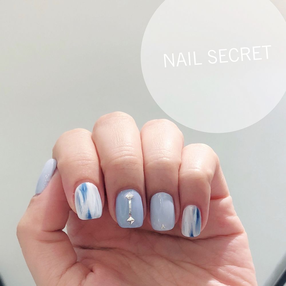 小清新藍色系美甲圖片大全 小清新藍色系美甲圖片大全