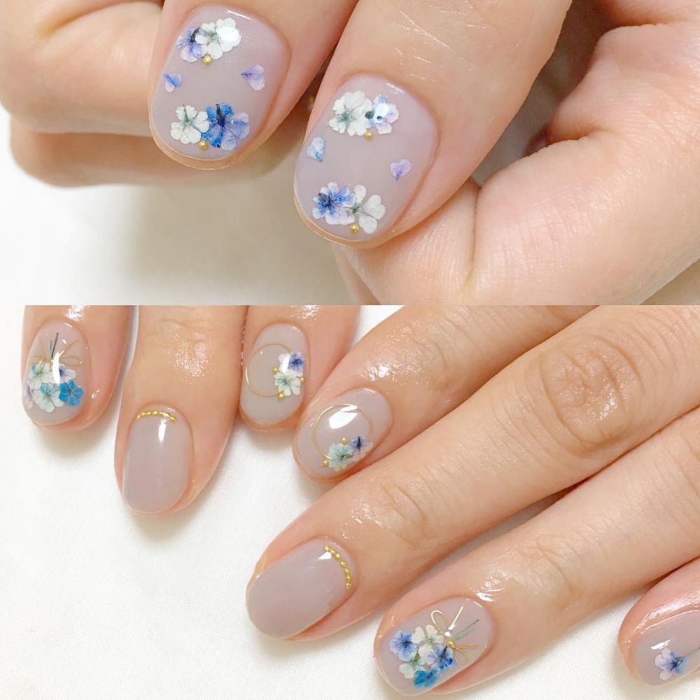 小清新藍色系美甲圖片大全 小清新藍色系美甲圖片大全