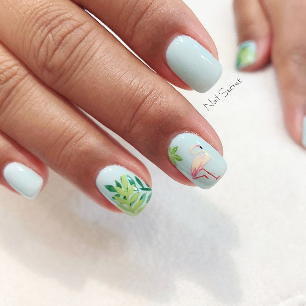 小清新藍色系美甲圖片大全 小清新藍色系美甲圖片大全