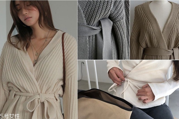 腰帶針織衫搭配圖片 腰帶針織衫怎么穿好看 腰帶針織衫搭配圖片 腰帶針織衫怎么穿好看