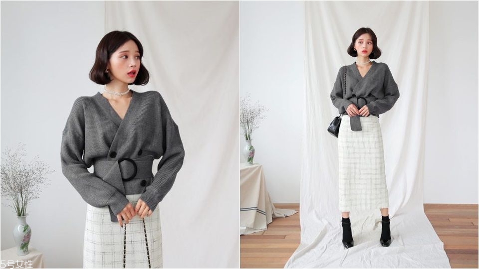 腰帶針織衫搭配圖片 腰帶針織衫怎么穿好看 腰帶針織衫搭配圖片 腰帶針織衫怎么穿好看