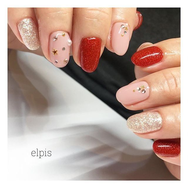 楓葉紅美甲圖片 冬季美甲楓葉紅 楓葉紅美甲圖片 冬季美甲楓葉紅