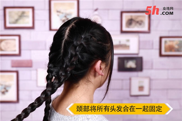 清爽三股辮盤(pán)發(fā)教程 清爽三股辮盤(pán)發(fā)教程