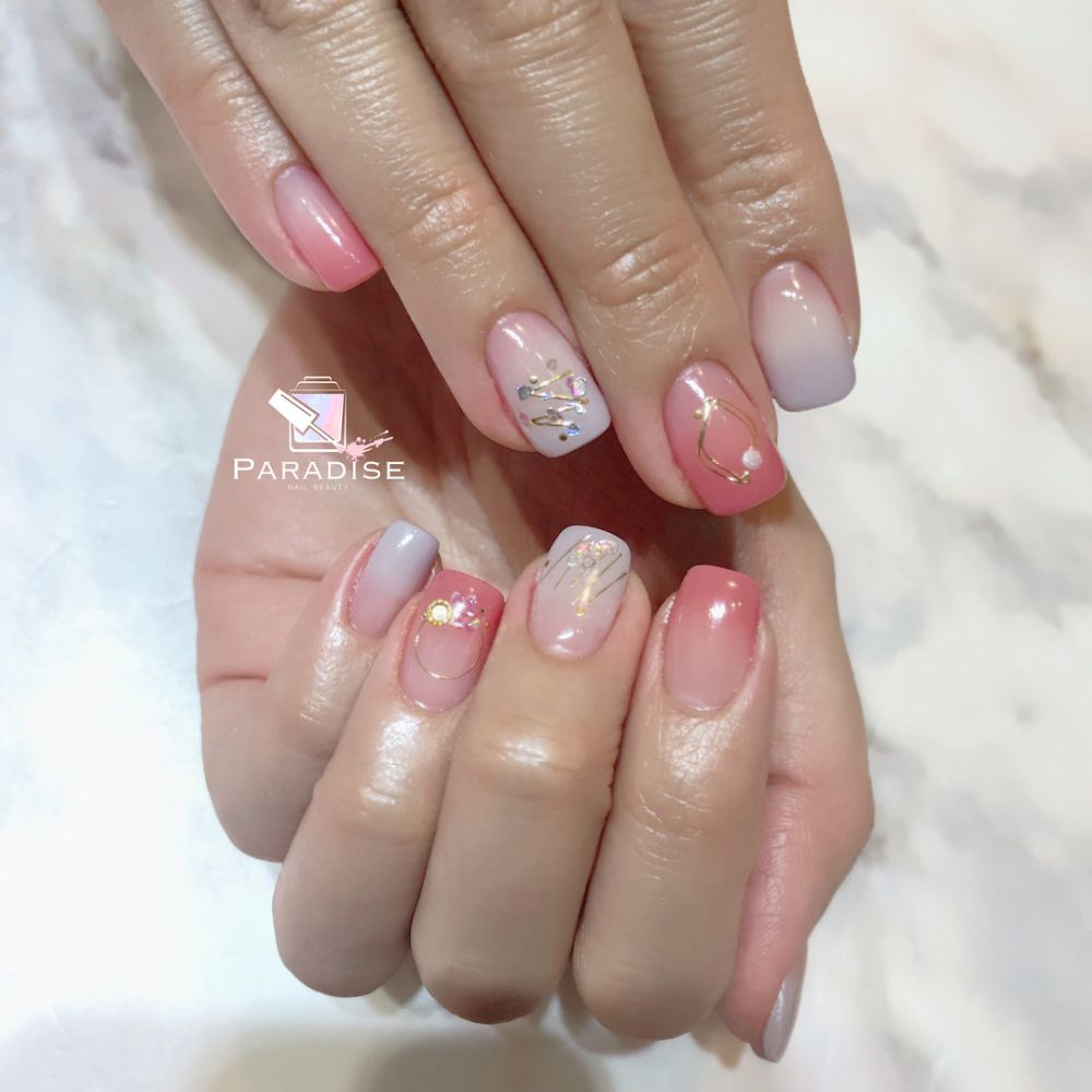 粉嫩色美甲圖片 超30款嫩色系美甲推薦 粉嫩色美甲圖片 超30款嫩色系美甲推薦