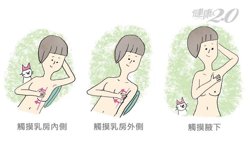 怎樣判斷乳房健康 每月3步驟自我檢查 怎樣判斷乳房健康 每月3步驟自我檢查