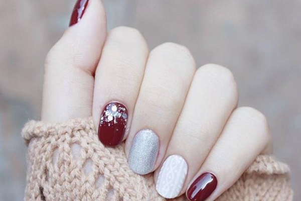 冬天毛衣紋美甲圖片 溫暖時(shí)髦毛衣紋美甲 冬天毛衣紋美甲圖片 溫暖時(shí)髦毛衣紋美甲