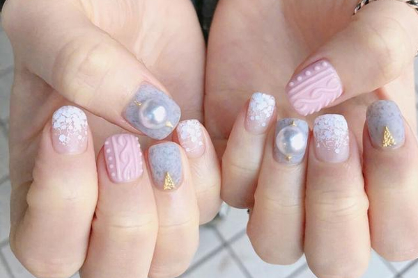 冬天毛衣紋美甲圖片 溫暖時(shí)髦毛衣紋美甲 冬天毛衣紋美甲圖片 溫暖時(shí)髦毛衣紋美甲