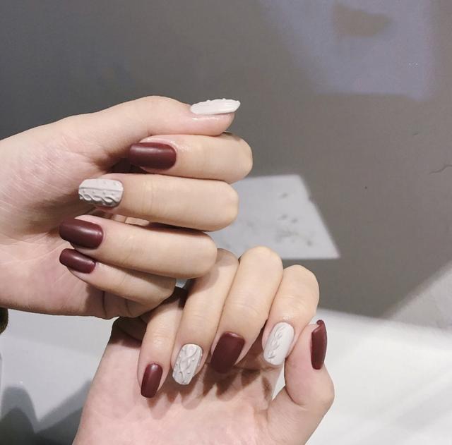 冬天毛衣紋美甲圖片 溫暖時(shí)髦毛衣紋美甲 冬天毛衣紋美甲圖片 溫暖時(shí)髦毛衣紋美甲