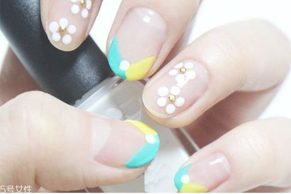 撞色豹紋美甲教程 日系美甲教程 撞色豹紋美甲教程 日系美甲教程