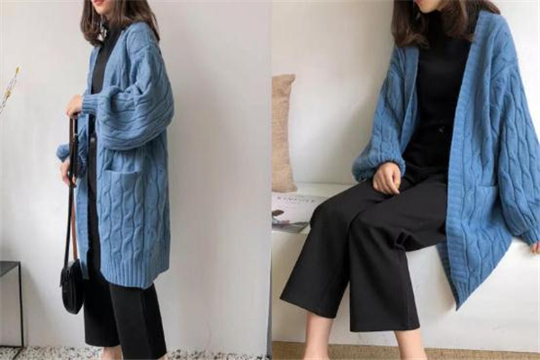 春季針織開衫搭配圖片 顯瘦時(shí)髦有一套