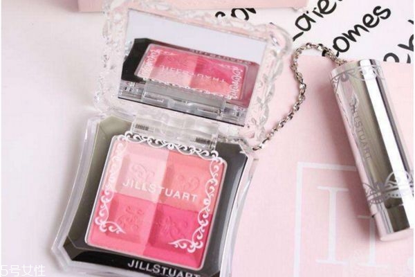 jill stuart甜蜜愛(ài)戀腮紅怎么用 四色腮紅畫(huà)法