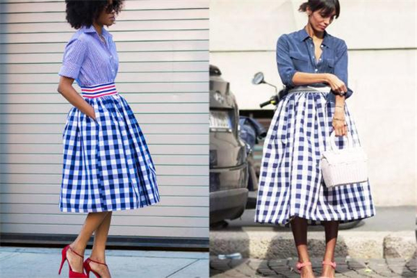 格紋半身裙配什么上衣 輕松穿出時(shí)髦感 格紋半身裙配什么上衣 輕松穿出時(shí)髦感