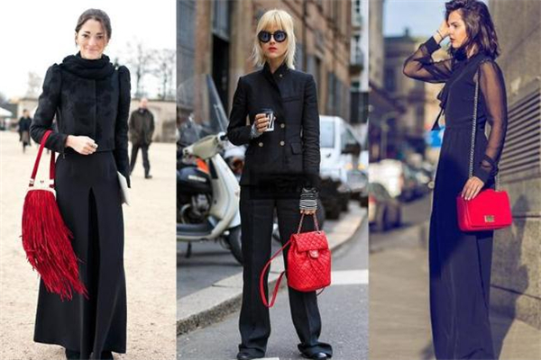 黑色衣服配什么顏色包包好看 女人味十足 黑色衣服配什么顏色包包好看 女人味十足