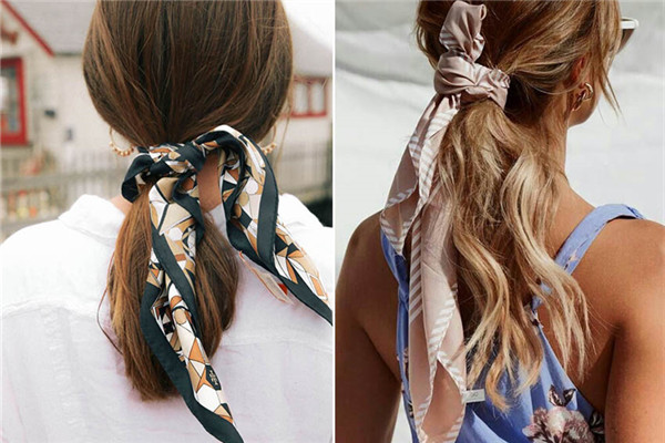 夏天絲巾扎頭發(fā)發(fā)型推薦 拍照一秒有型 夏天絲巾扎頭發(fā)發(fā)型推薦 拍照一秒有型