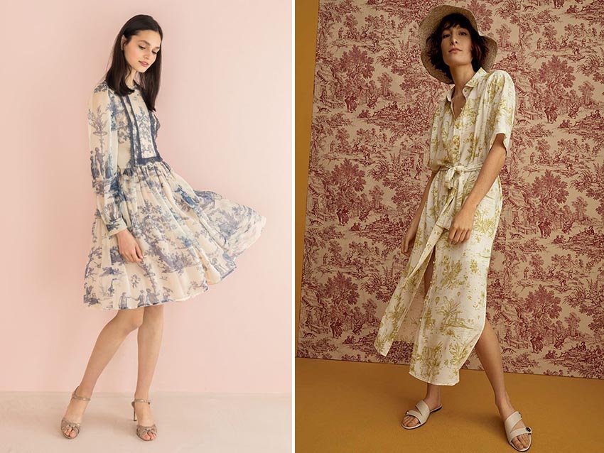 法式印花裙好看嗎 比碎花更清新 法式印花裙好看嗎 比碎花更清新