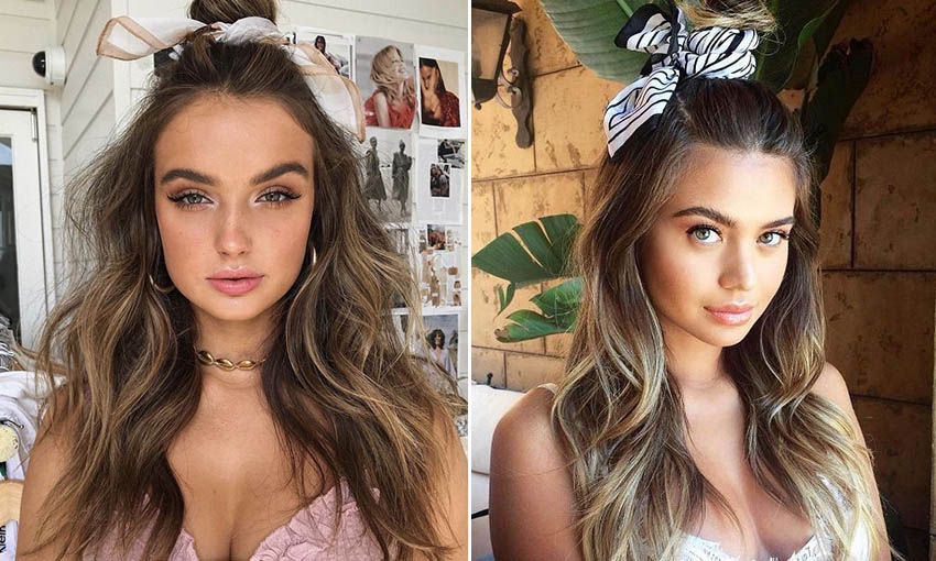 夏天絲巾扎頭發(fā)發(fā)型推薦 拍照一秒有型 夏天絲巾扎頭發(fā)發(fā)型推薦 拍照一秒有型