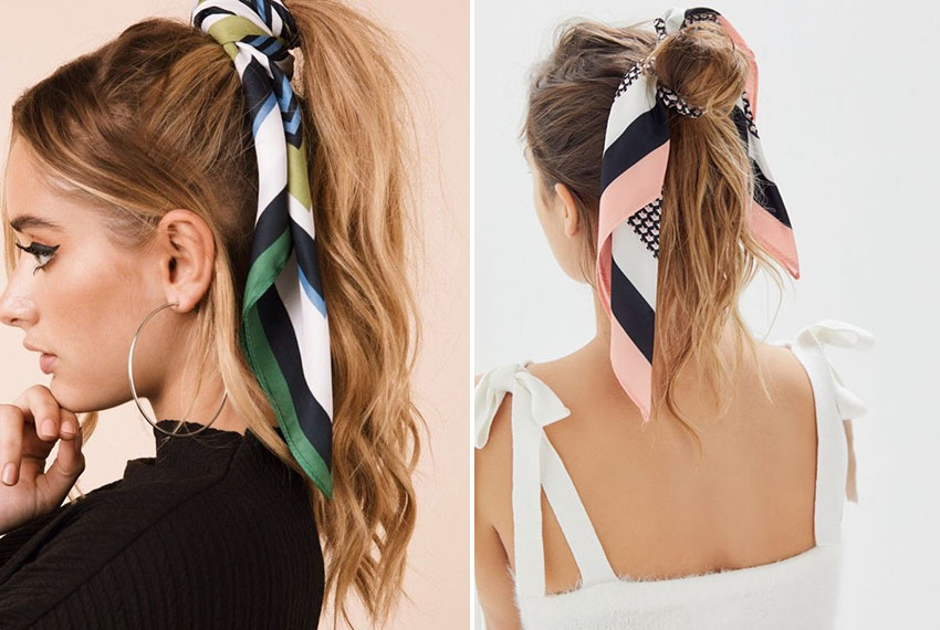 夏天絲巾扎頭發(fā)發(fā)型推薦 拍照一秒有型 夏天絲巾扎頭發(fā)發(fā)型推薦 拍照一秒有型