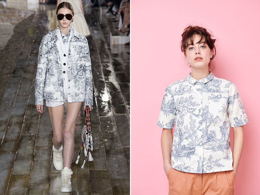 法式印花裙好看嗎 比碎花更清新 法式印花裙好看嗎 比碎花更清新