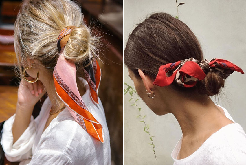 夏天絲巾扎頭發(fā)發(fā)型推薦 拍照一秒有型 夏天絲巾扎頭發(fā)發(fā)型推薦 拍照一秒有型
