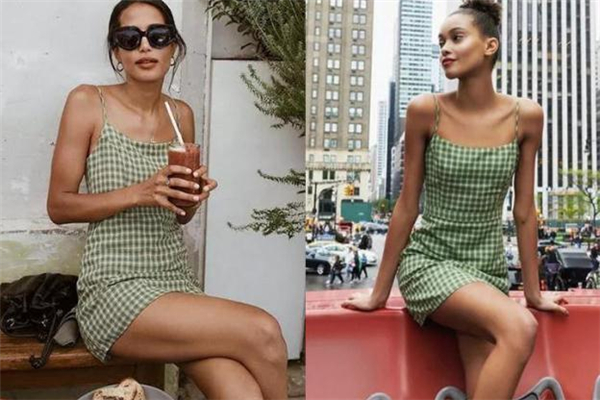 格子吊帶裙什么顏色好看 清爽夏季穿搭 格子吊帶裙什么顏色好看 清爽夏季穿搭