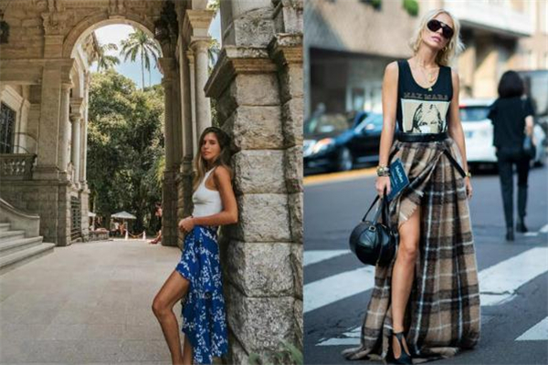 開(kāi)叉半身裙怎么搭配 夏季最流行半裙穿搭