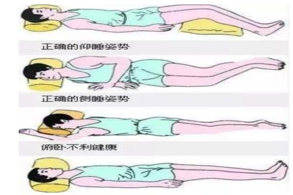 女性趴著睡覺對身體的壞處 正確的睡姿 女性趴著睡覺對身體的壞處 正確的睡姿