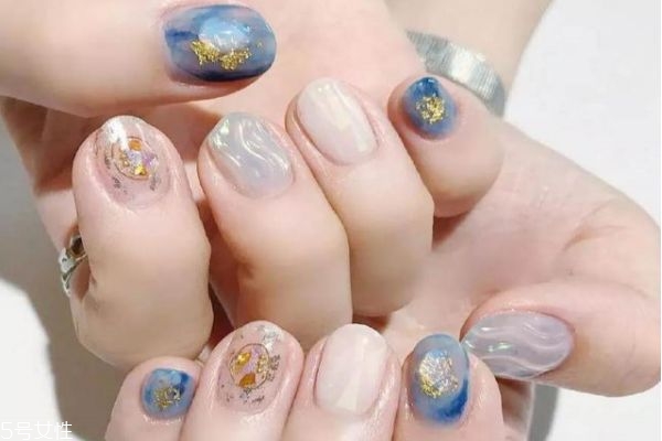 暈染大石紋美甲教程 暈染美甲圖片大全 暈染大石紋美甲教程 暈染美甲圖片大全