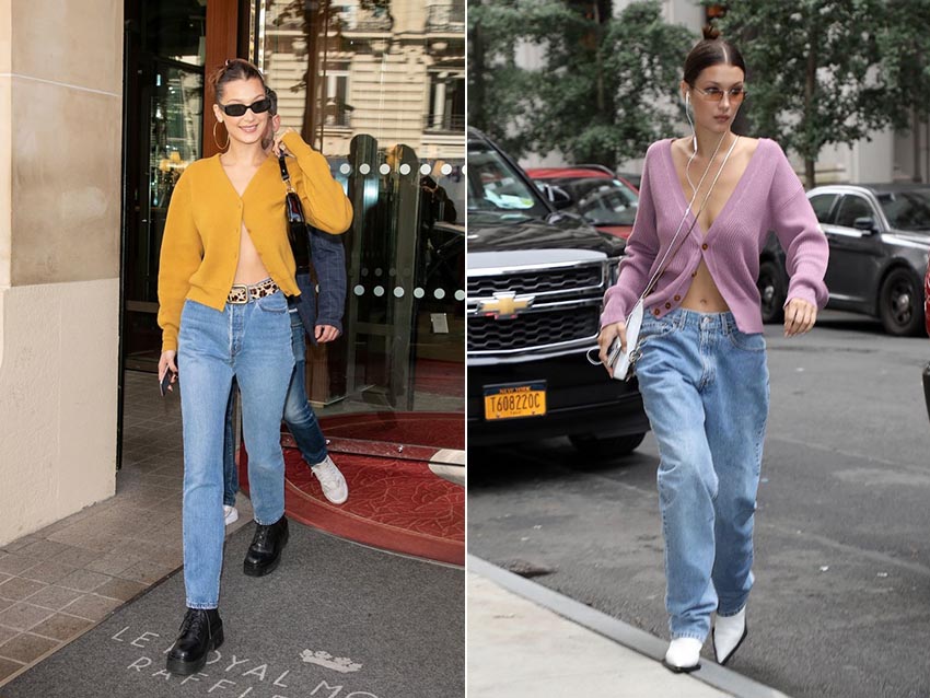 針織外套換個穿法，搭出秋裝新鮮感