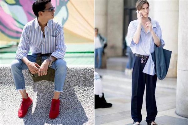男生藍白條紋襯衫怎么搭配 藍白條紋襯衫搭配圖片 男生藍白條紋襯衫怎么搭配 藍白條紋襯衫搭配圖片