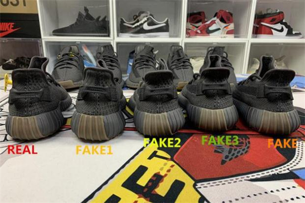 yeezy350黑生膠真假對比 椰子350黑生膠真假鑒定 yeezy350黑生膠真假對比 椰子350黑生膠真假鑒定