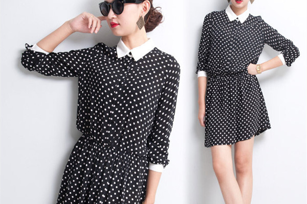 黑色波點裙怎么搭配上衣 黑色波點裙的搭配方法 黑色波點裙怎么搭配上衣 黑色波點裙的搭配方法