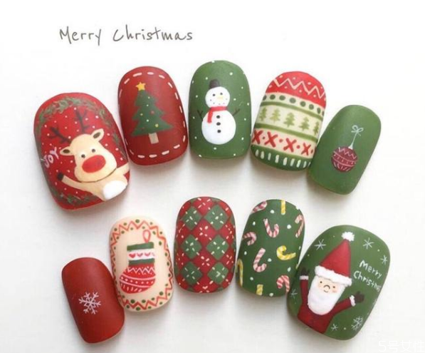圣誕款美甲2020 圣誕系列美甲 圣誕款美甲2020 圣誕系列美甲