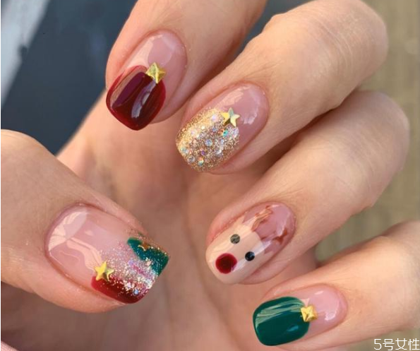 圣誕款美甲2020 圣誕系列美甲 圣誕款美甲2020 圣誕系列美甲