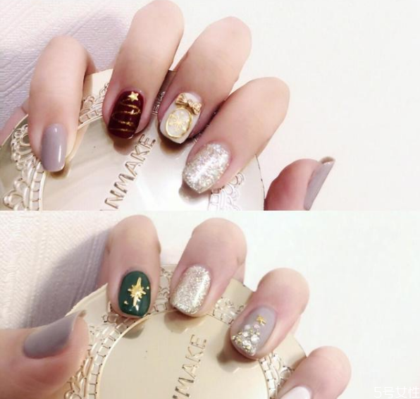 圣誕款美甲2020 圣誕系列美甲 圣誕款美甲2020 圣誕系列美甲