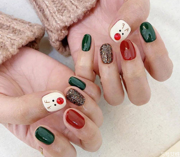 圣誕款美甲2020 圣誕系列美甲 圣誕款美甲2020 圣誕系列美甲