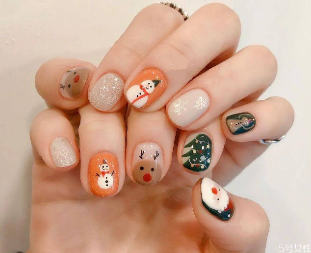 圣誕款美甲2020 圣誕系列美甲 圣誕款美甲2020 圣誕系列美甲