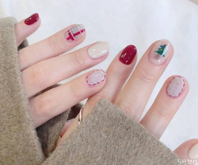 圣誕款美甲2020 圣誕系列美甲 圣誕款美甲2020 圣誕系列美甲