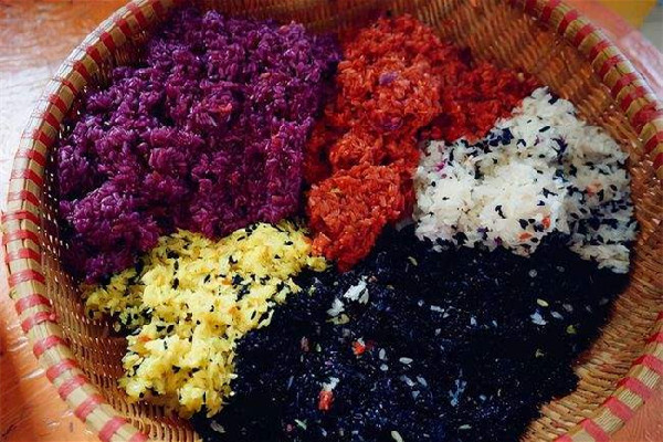 五色糯米飯的五種顏色要哪些材料 五色糯米飯顏色怎么上的 五色糯米飯的五種顏色要哪些材料 五色糯米飯顏色怎么上的