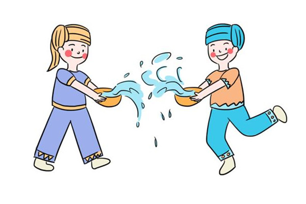 潑水節(jié)男子戴頭盔拿水槍進銀行火拼 潑水節(jié)是哪個地方的習(xí)俗